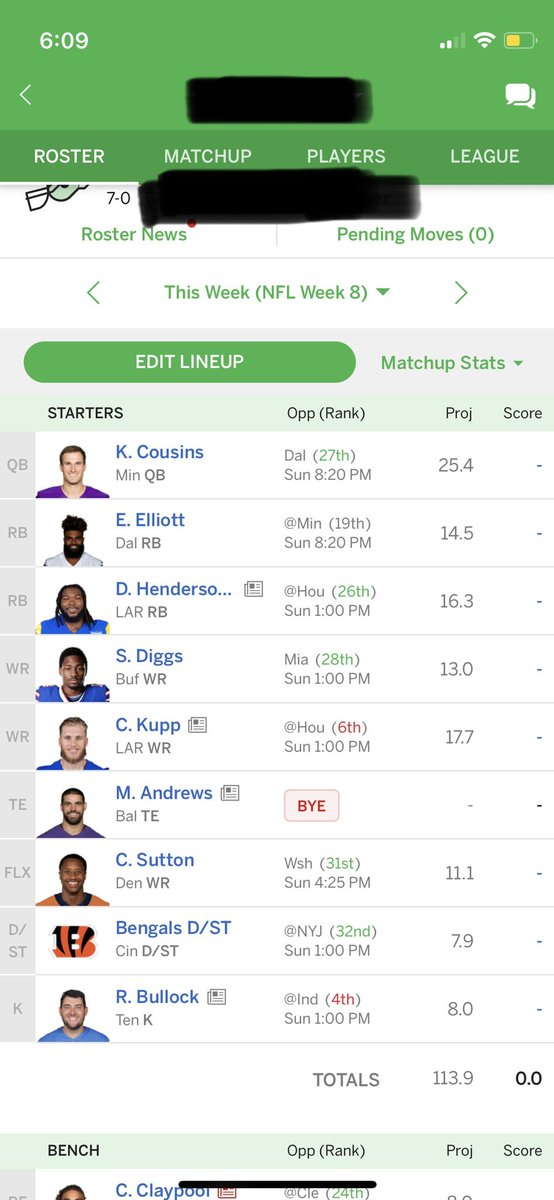 umpvideos's tweet photo. @NoahPires_ 12 team standard scoring..are you dropping Kirk or Murray for a TE this week? https://t.co/0JwUSAg1xk