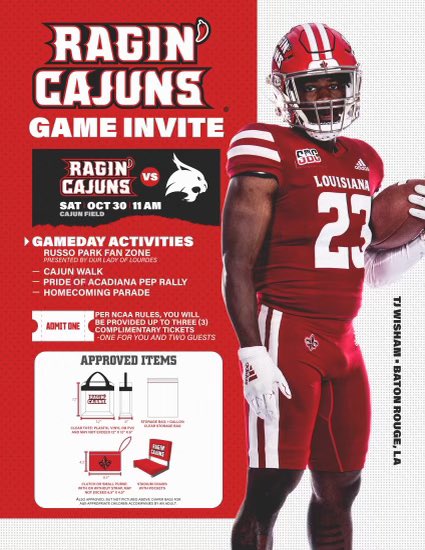 Looking forward to the weekend!
#geauxcajuns 🌶🤟🏻
<a href="/michaeldes1/">Michael Desormeaux</a>