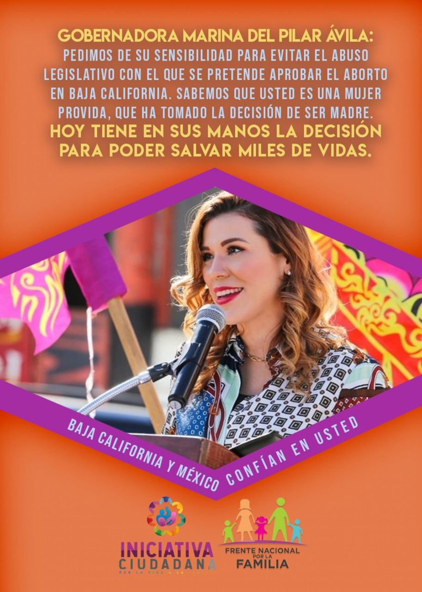Alex_LeonD's tweet photo. Sra. Gobernadora
Pedimos su sensibilidad
#BCEsProvida
#MexicanosAlGritoDeVida https://t.co/H8YXugCEJk