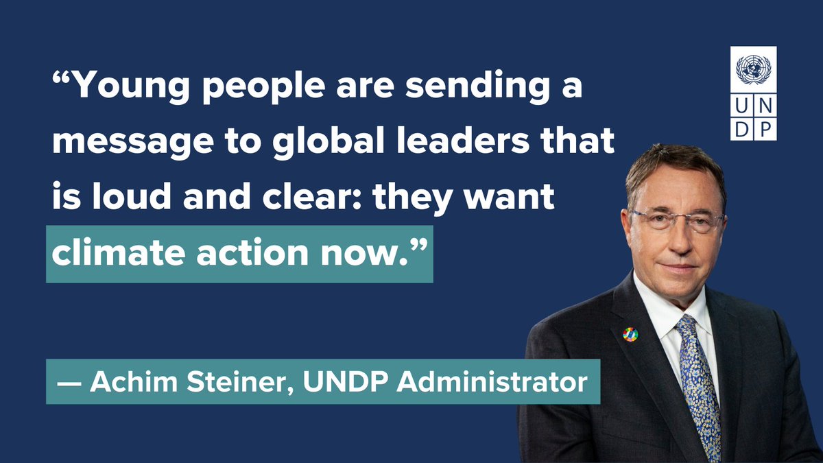 UNDP's tweet photo. Young people under the age of 18 across #G20 countries have spoken: 70% say they see #ClimateChange as a global emergency. 

At #G20Italy and #COP26, we urge world leaders not to leave the future to luck. Read more on our #PeoplesClimateVote at: https://t.co/R9zS6GqD9h https://t.co/iOKPs4vzPu