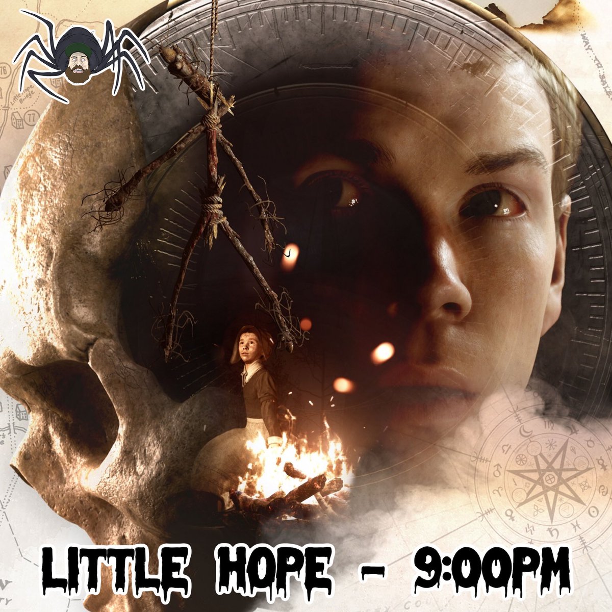 CromulentJesse's tweet photo. 9:00 tonight friends! I’ll be on with @itskristeneh getting spooked! #CromulentGames #darkpictures #littlehope #costream #smallstreamersconnect https://t.co/49j38NbbIR