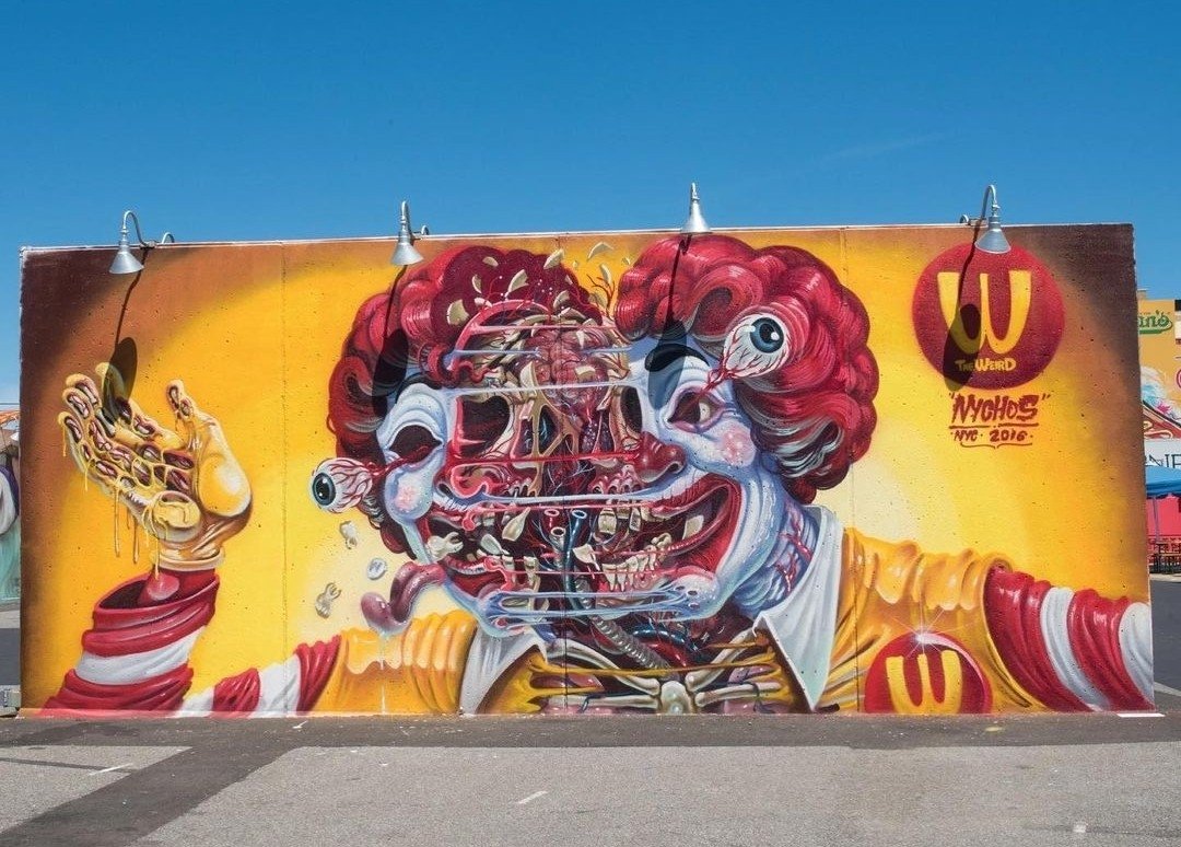 deathbyhibachi's tweet photo. Ronald WcDonald 🍔🍟

#Art by Nychos https://t.co/zwN5g1cwC5