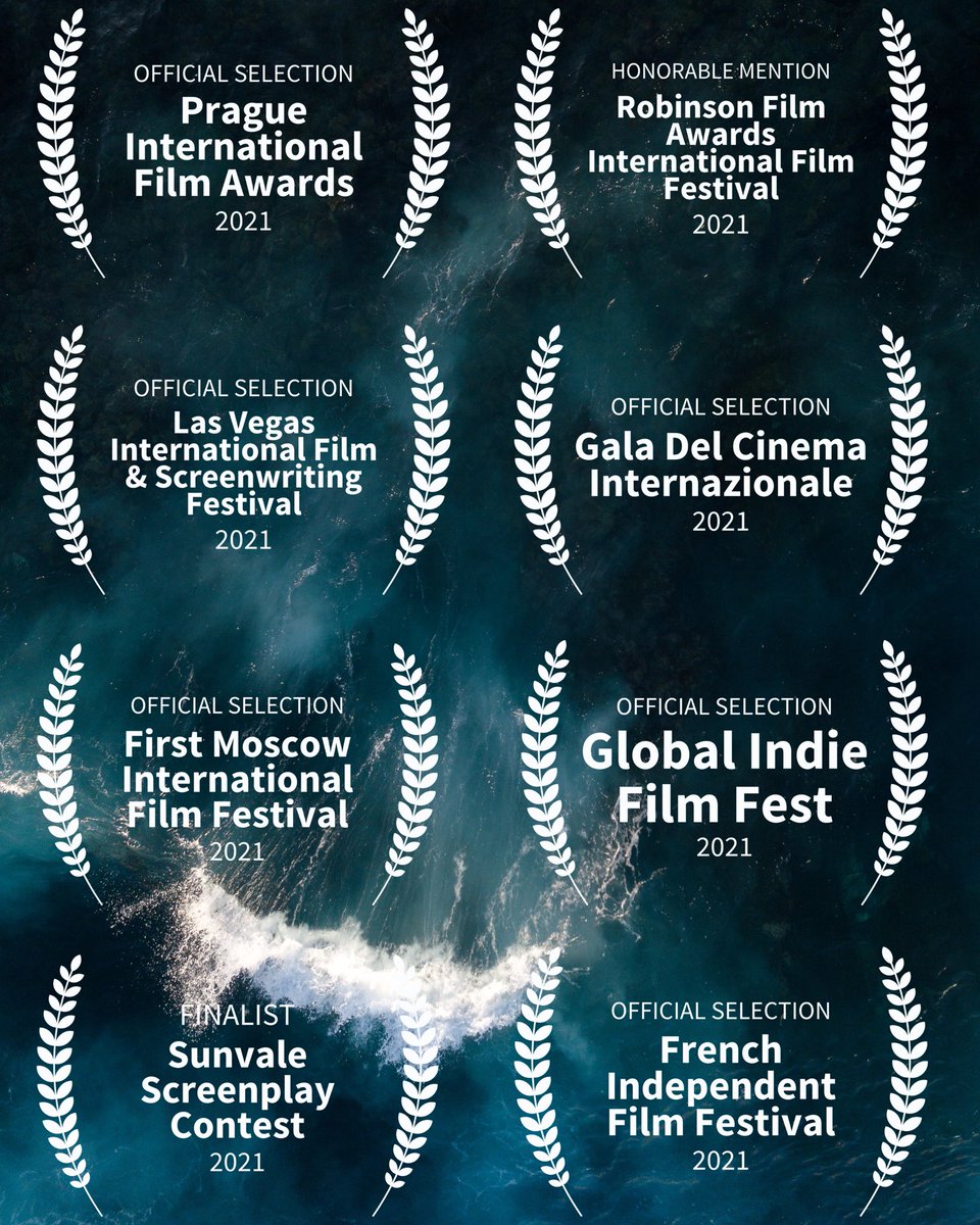 itsRWstudios's tweet image. Just a few more laurels to add from last month 👀🏆 

#screenwriting #finalist #officialselection #honorablemention