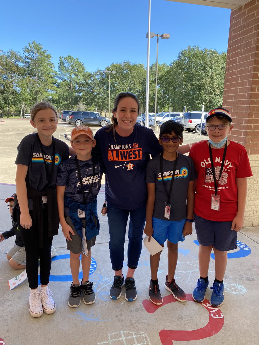 MrsThomsonCFISD's tweet image. How can it be?! I taught these sweet friends in first grade and now they are FIFTH graders?! HOW?! #SamsonStrong