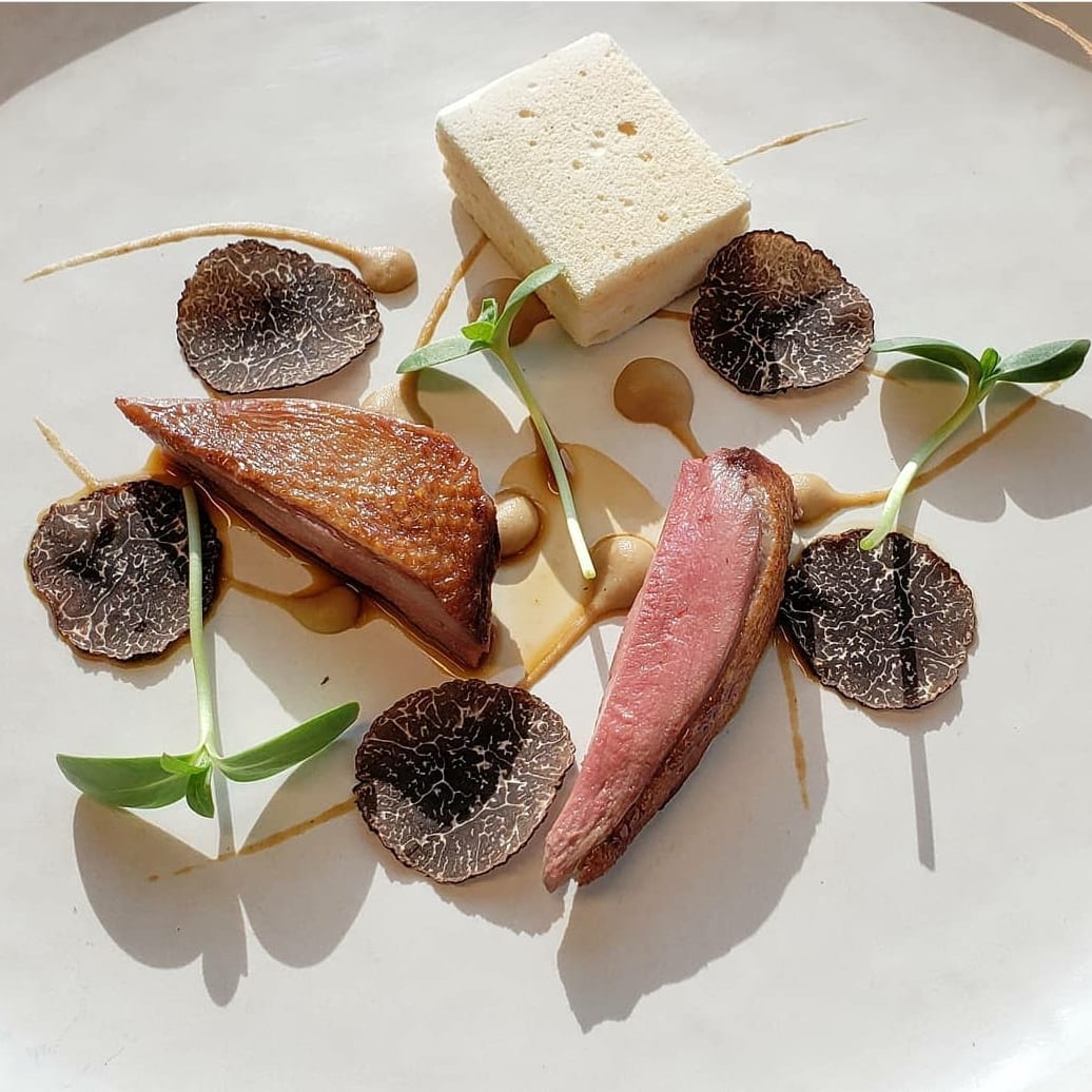 chefjamesoakley's tweet photo. Pigeon, truffle, eggplant miso 
https://t.co/vmyXyBi2bo 

#chef #cheflife #finedining #foodie #food #delicious #cook #cooking #recipe #recipes #yummy #RecipeOfTheDay https://t.co/YtKo3QD43v