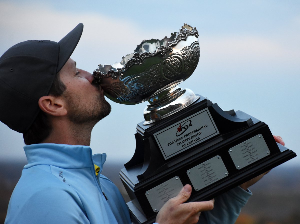 Ain't no photo like a trophy photo. 

Huge congrats to Nick Kenney, who shot 69-68 at <a href="/LookoutPointCC/">Lookout Point CC</a> to claim the 2021 PGA Head Professional Championship of Canada presented by <a href="/CallawayGolf/">Callaway Golf</a> with support from <a href="/ggbrandsca/">G&G Brands</a> by 4 strokes.