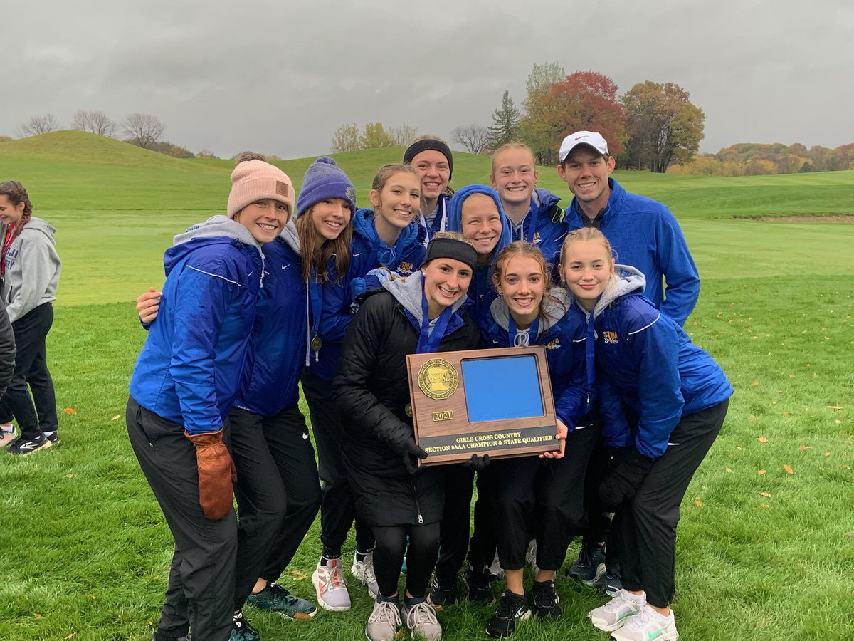 StmaAd's tweet image. Congrats to @STMAXC on winning the Section 8AAA meet today with a total score of 44.  The Lady Knights will compete in the state meet on Saturday, 11/6 in St Olaf.  Good luck ladies!