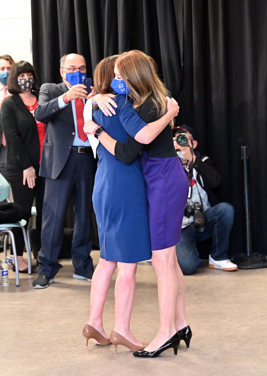 Governor Hochul hugs Linda Schulman, the mother of Scott Beigel who was killed in the Parkland shooting