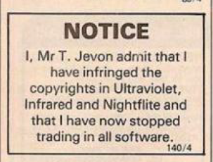 C64Audio's tweet photo. Small ads, "Your Computer" magazine, May 1983. BUSTED! And they made him pay for his own guilt-ridden small ad too! #sobusted https://t.co/h4zCgH2yYE