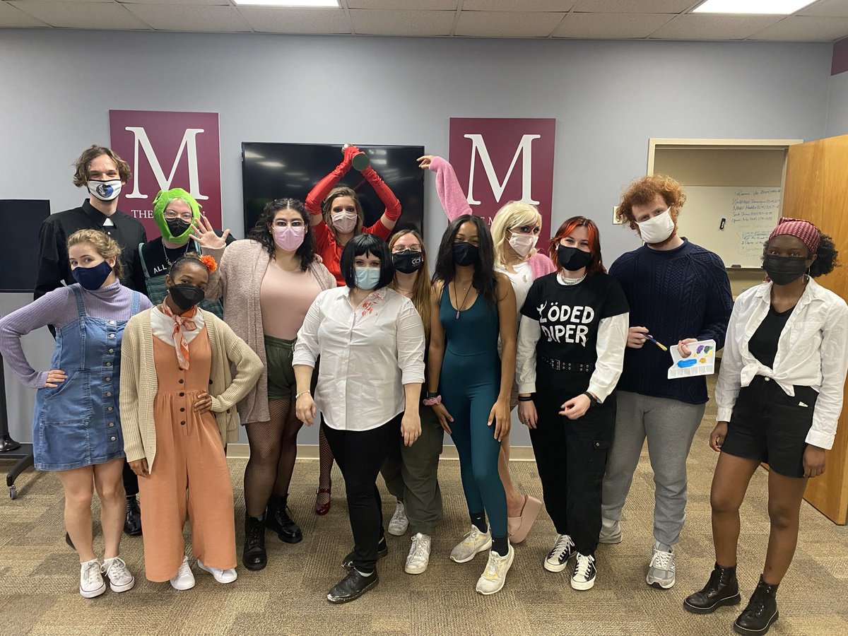 Press night yesterday was unexpected chaos, but the <a href="/Loyola_Maroon/">The Loyola Maroon</a> staff showed up and out in costume! Happy Halloween from your favorite college newspaper! 🎃