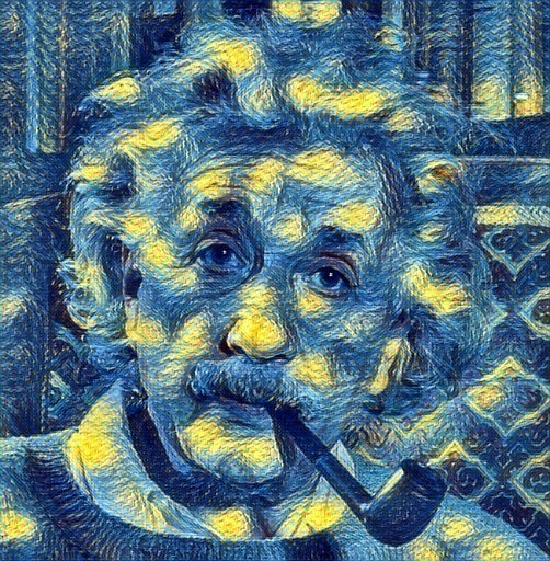 The image was created to appear painted by Vincent Willem van Gogh. One his famoust painting is The Starry Night, an oil-on-canvas painting (June 1889). Albert Einstein was a German-born theoretical physicist, acknowledged to be one of the greatest physicists ...  #AIpainting https://t.co/FlQgGNJmyn