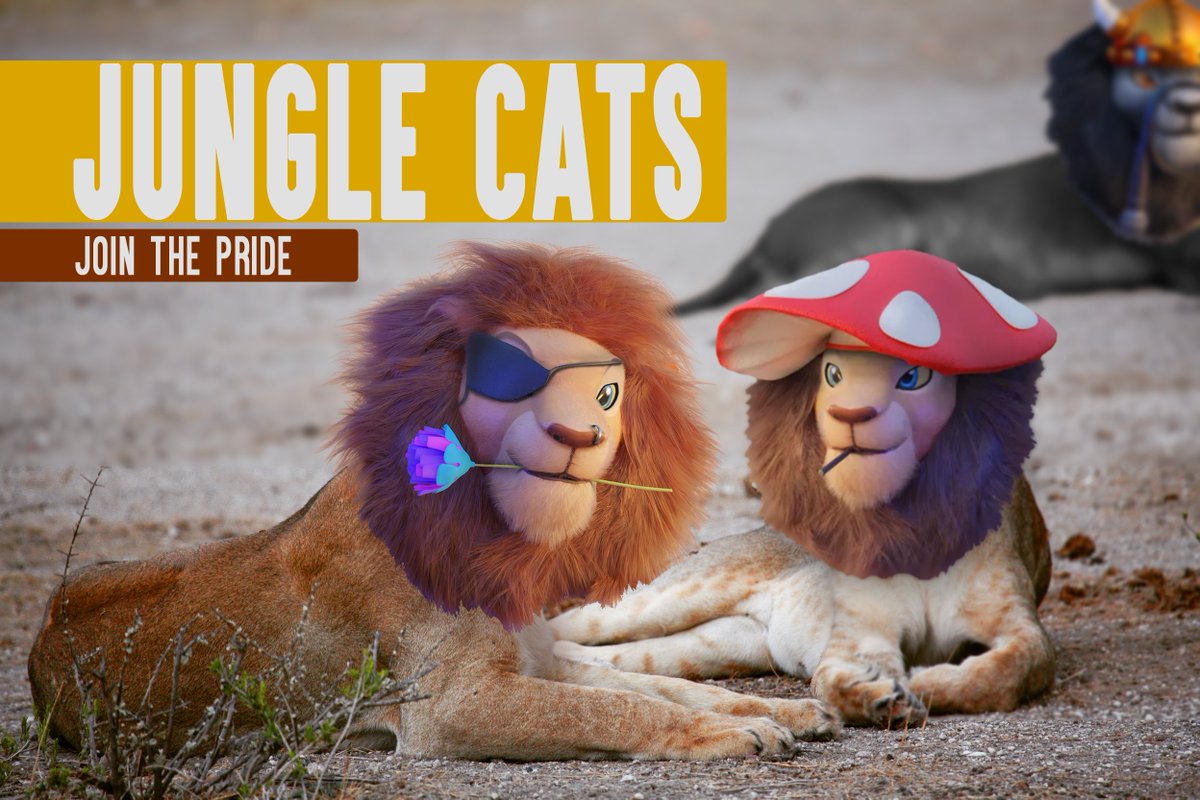 HyenaGCrypto's tweet photo. Loving my fellow safari @JungleCatsIO. @Empetre33 and I taking over the veld! #GROAR #GROAAAAAR https://t.co/slU0FDpXYU