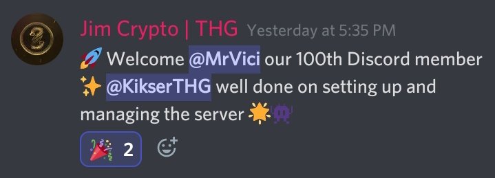 Threshold_GG's tweet photo. Threshold Guardian Gaming's Discord Server has now a hundred gamer on it🔥🎉
#Discord #gamer #NFT #Guild #PlayToEarn #Splinterlands #AxieInfinity #BlankosBlockParty #Knightlands #Mir4 #EvolutionLand #THG https://t.co/AHGas34V78