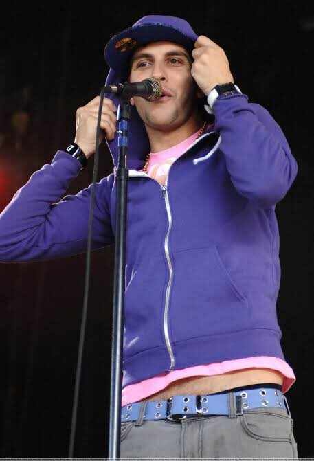 gabe saporta + purple hoodie