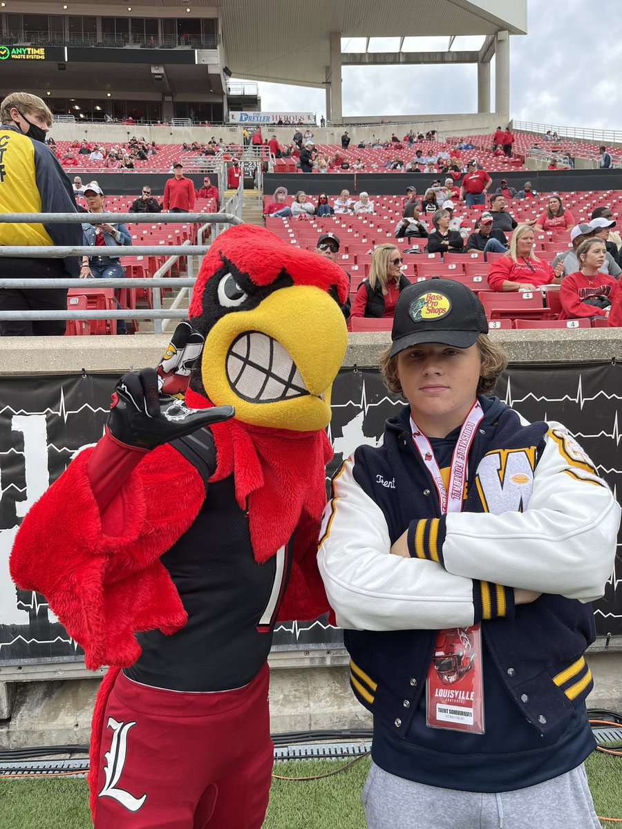 scheuerman2022's tweet photo. Let’s Go!  I’m so blessed to receive a P5 ACC  D1 offer to continue my football career with @UofLFootball‼️  Thank you for believing in me and for giving me opportunity! @pete_nochta13 @WHSFootball_ @PitViperSports @RecruitGeorgia @247recruiting @Mansell247 @Coach_C_Beal https://t.co/N6LiTAH8OR