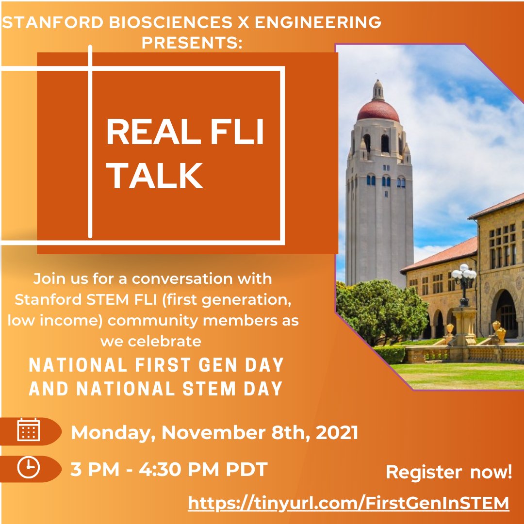 StanfordBiosci's tweet image. #YouBelongAtStanfordBiosci was a hit! Thanks to everyone who joined us. We hope you'll join us at #FirstGenInSTEM with @StanfordEng on 11/8! Register at tinyurl.com/FirstGenInSTEM and use the hashtag #FirstGenInSTEM. #RepresentationMatters #JEDI #DEI #STEM #IBelongAtStanfordBiosci