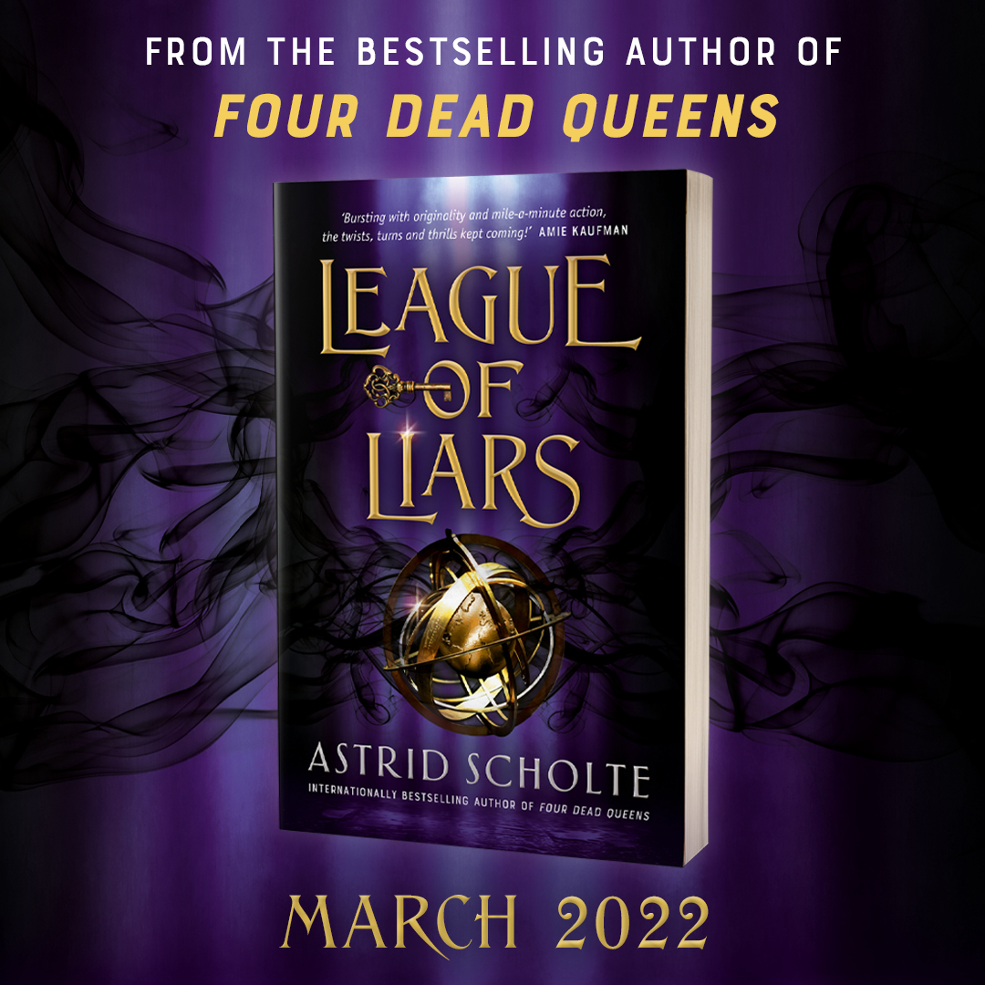 AllenAndUnwin's tweet photo. From the bestselling author of #FourDeadQueens, @AstridScholte, comes a thrilling YA fantasy full of twists & turns as four teenagers charged with the illegal use of magic band together to devise the ultimate jailbreak. #LeagueOfLiars is out on 1 March! 😍😍 https://t.co/OywofauL89