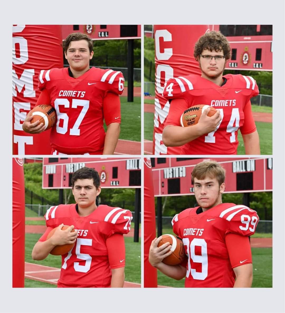 We want to take a moment and honor our 16 seniors playing their final regular season game tomorrow night! Whether you were with us 1 year or 4 years we will miss you &amp; remember the great memories of you in red &amp; white! Please remember, you will always be a Comet! <a href="/ArcangeliCoach/">Ryan Arcangeli</a>