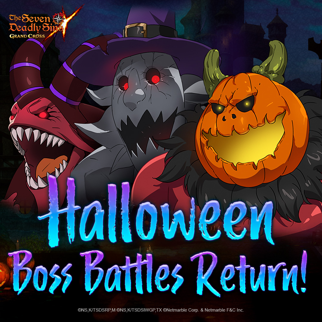 7DS_en's tweet photo. Double, double toil and trouble; the spooky demons are back so prepare for a struggle! 

📱Download Now! https://t.co/hZz71ubMue https://t.co/1jpXgCv0Ll