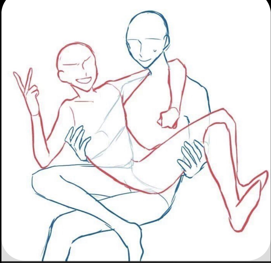 Позы для рисования двух людей