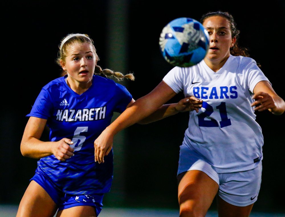 SaedHindash's tweet photo. PHOTSO! Nazareth girls soccer team beats Pleasant Valley 2-0, in PIAA District 11 soccer quarterfinals. Click this link --> https://t.co/g9s1wtkkfP to see more photos. https://t.co/tyNnYRhn8U