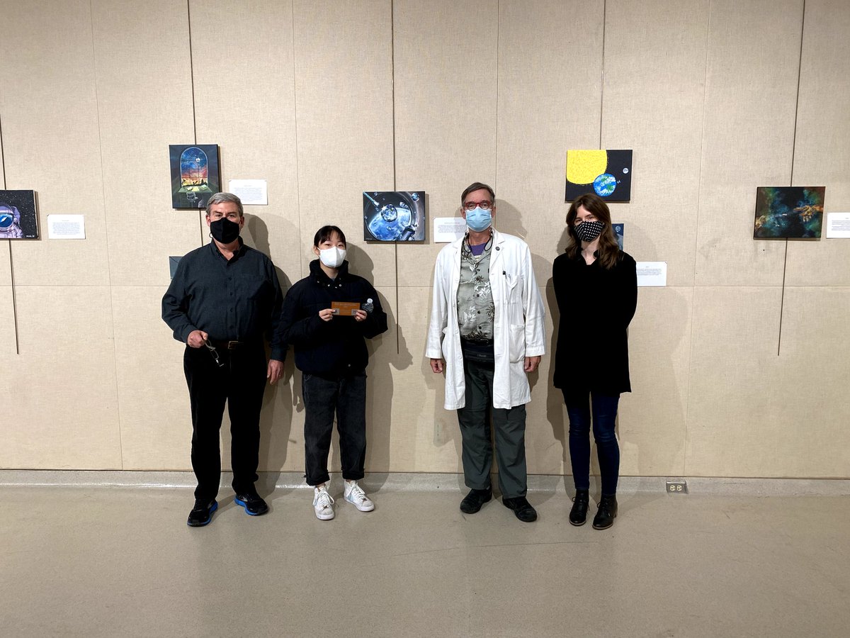 SEDSatUM's tweet photo. Thank you to all of the artists that submitted work to the SEDS@UM @UMArtsEngine art competition! We'd also like to thank our judges for taking the time to look at all of the amazing work on display. The winning pieces will now make their way to the ISS! @jwcutler @MichiganAero https://t.co/yjdP0sjviO
