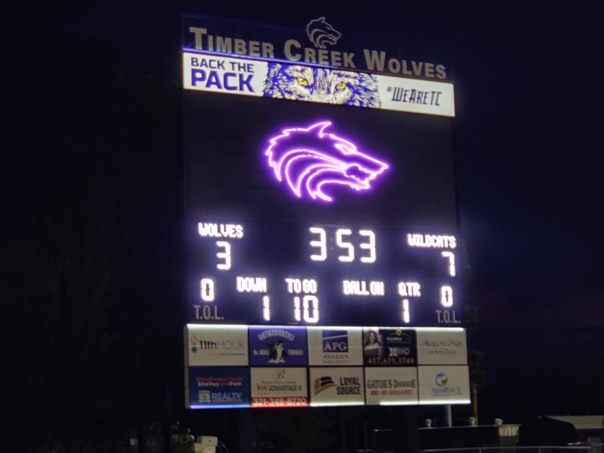 DISTRICT 8A-4 CHAMPIONSHIP

<a href="/WPCatsFootball/">Winter Park Football</a> 7
<a href="/TCHSFB/">Timber Creek Football</a> 3

3:53 (1ST) Jaden Machines ( <a href="/MachulesJaden/">JadenMachules</a> ) scores on a 2yd run!

<a href="/FLgridironpreps/">Florida Gridiron Preps</a> <a href="/FlaHSFootball/">FloridaHSFootball.com</a> @DanLaForestVSN <a href="/PrepRedzoneFL/">Prep Redzone Florida</a> <a href="/TC__Athletics/">Timber Creek Athletics</a> <a href="/WPHSAthletics/">WPHS Athletics</a> #cflpreps