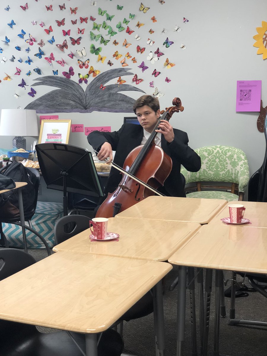 MrsPitcel_KPHS's tweet photo. 2nd period AP Literature students celebrated the end of our Pride and Prejudice unit today during our Pride and Prejudice tea! We enjoyed Regency music, food, and games, along with some costumes! @HumbleISD_ELA @HumbleISD_KPHS @kphs_english https://t.co/mUO36FUIRU