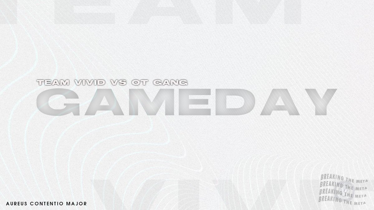 VividR6_'s tweet photo. IT'S GAMEDAY!
🕢 19:15 BST / 20:15 CEST
👊 QT Gang
🏆 @AOrdinatio Aureus Contentio Major
#BreakingTheMeta https://t.co/0xM4NLzvDF