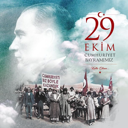 Tüm Türk halkının Cumhuriyet Bayramı kutlu olsun! #29Ekim