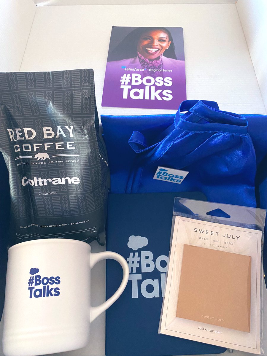 Thank you @salesforce @gofooji Can’t wait to sip on my coffee as I watch #BossTalks