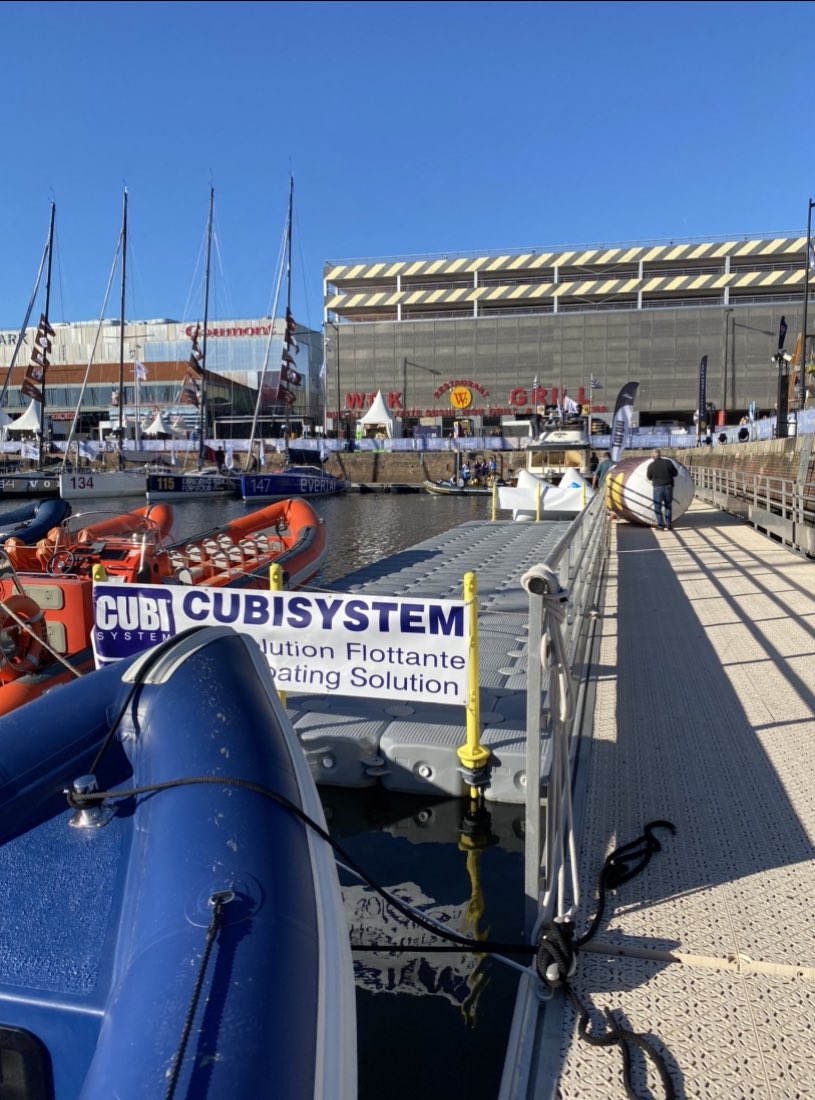 cubisystem's tweet image. Transat  Jacques Vabre 2021 Le Havre Fort de France. ça y est! tous les bateaux de course sont arrives au Quai Paul Vatine. Cubisystem installe les pontons depuis 2001 soit la dixieme edition. Mieux que des mots des photos!