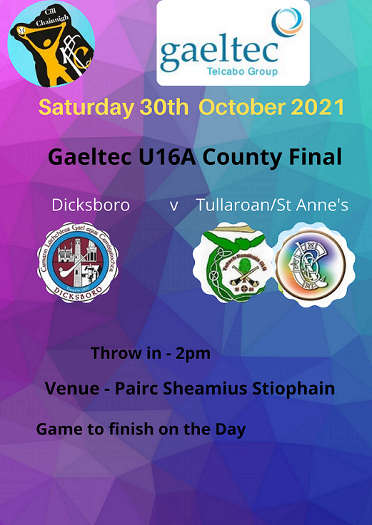 KilkennyCamogie's tweet photo. The @gaeltecutilities U16A County Final will see @Borocamogie21 🆚 Tullaroan Camogie Club/St Anne's Camogie Club @ 2pm this Saturday in Pairc Sheamuis Stiophan https://t.co/TrLTLjh0aZ