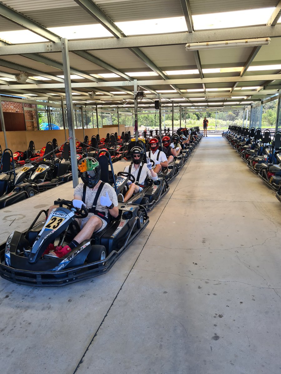 QuadBikeKing's tweet photo. Awesome staff party kicked off at Go Karts Go and ended in some karaoke. 🙃😃 https://t.co/P00Z5VZngc