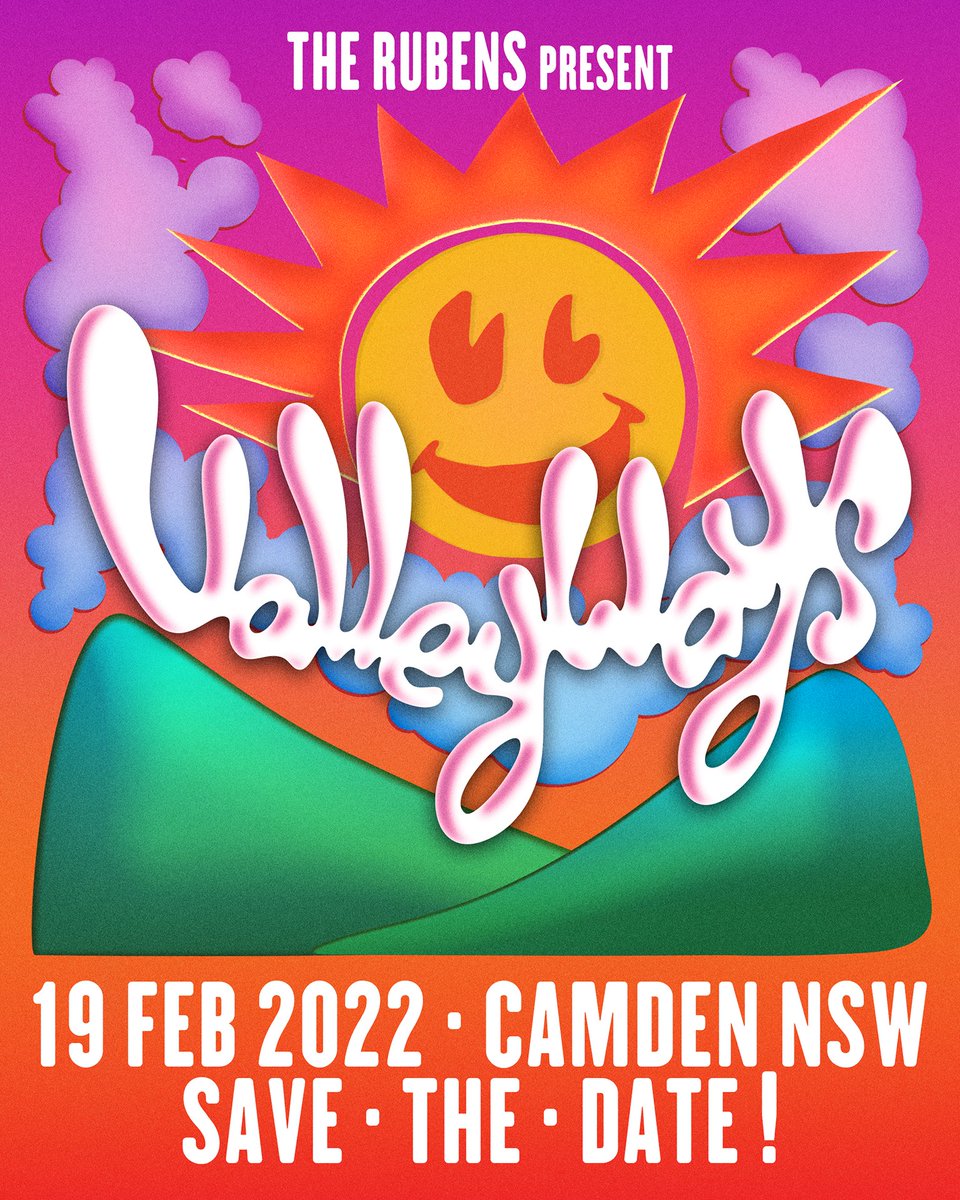 VALLEYWAYS is coming to Camden on the 19th of Feb 2022! all details on the 16th of Nov, head to valleyways.com.au to sign up for presales!!