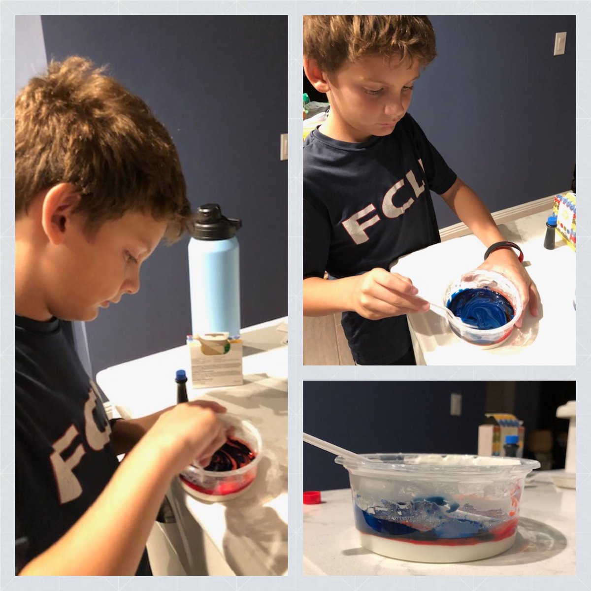 TrishLeeBPE's tweet photo. Love that one of my students went home yesterday and experimented with the oobleck some more! Way to go, Colin! #futurescientist #propertiesofmatter https://t.co/WNebIwPIXK