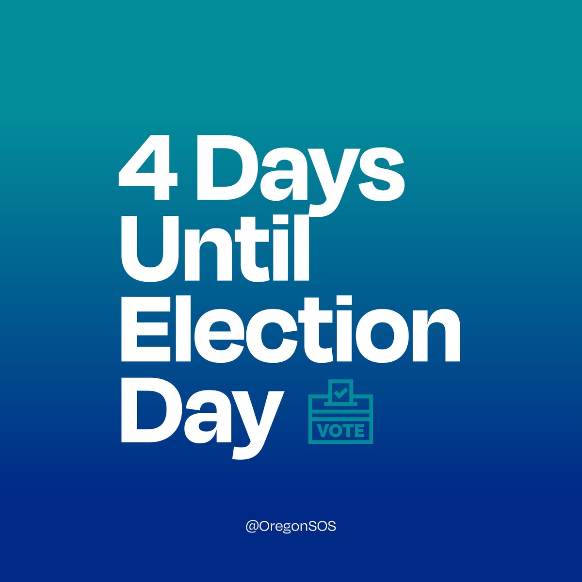 OregonSOS's tweet photo. Roses are red. Violets are blue. Oregonians are voting. 
Get that ballot to a drop box near you: https://t.co/T5o0p88BrE #ORVotes https://t.co/ja53NufouN