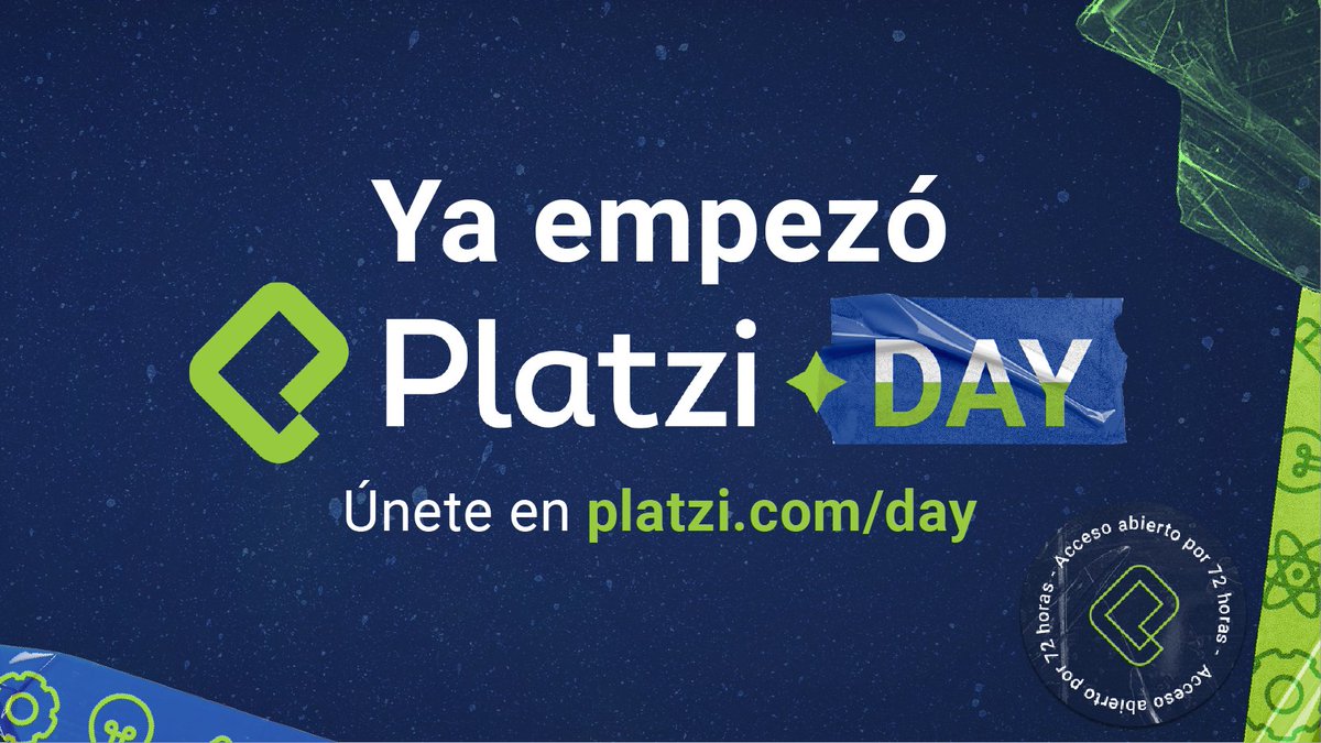 platzi's tweet image. ⚠️¡LLEGÓ EL MOMENTO que estabas esperando!

Te damos la bienvenida a #PlatziDay 🚀Comienzan 72 horas de Platzi ABIERTO Y SIN COSTO para todo el mundo.

Comparte la noticia y si aún no tienes tu acceso… Reclámalo acá 👇
platzi.com/l/platziday_10…