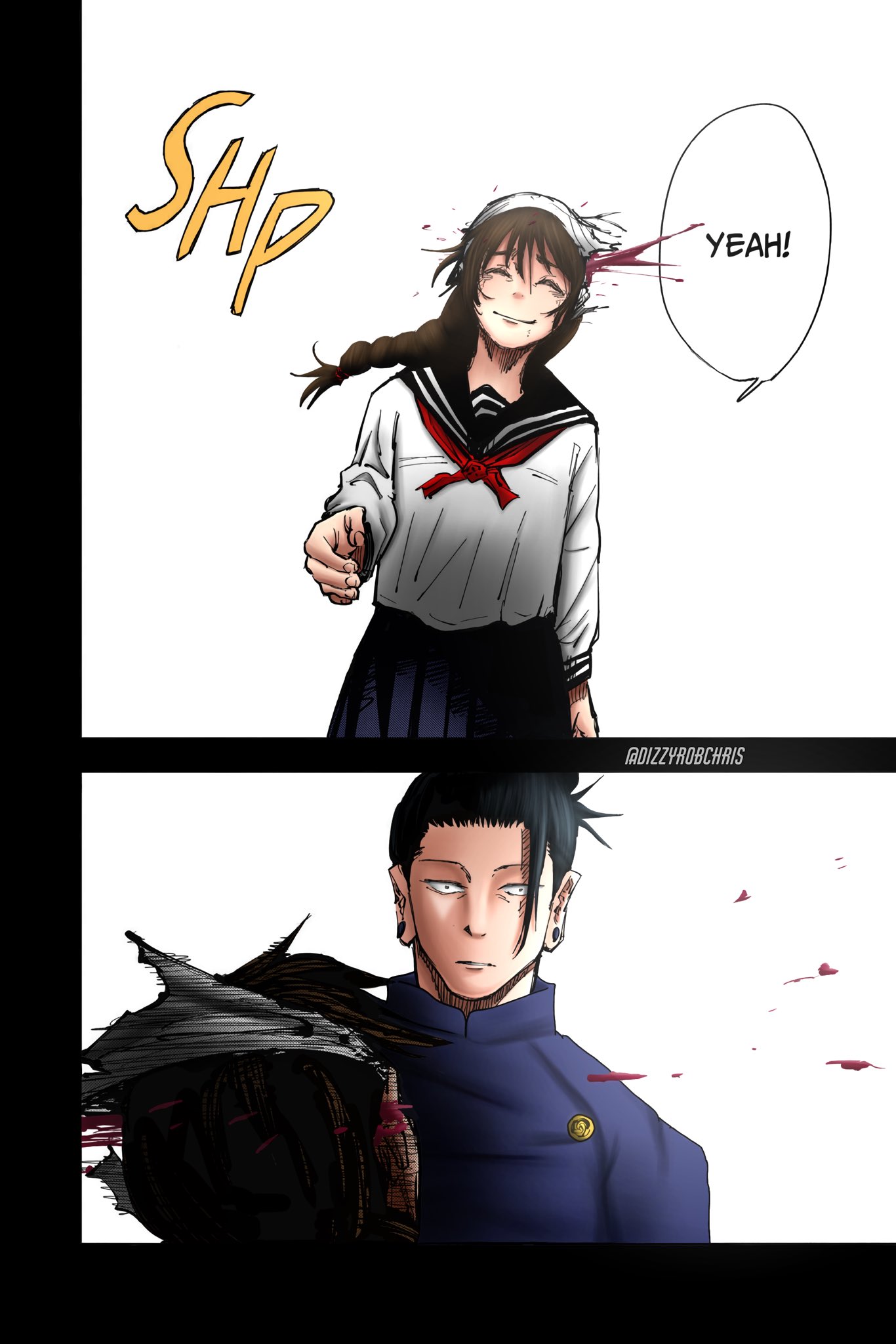 𝒹𝖏𝑧𝑧y Jujutsu Kaisen Coloring Ch 72 Yeah Jujutsukaisen Jjk 呪術廻戦 Manga T Co Khorjhj9ue Twitter