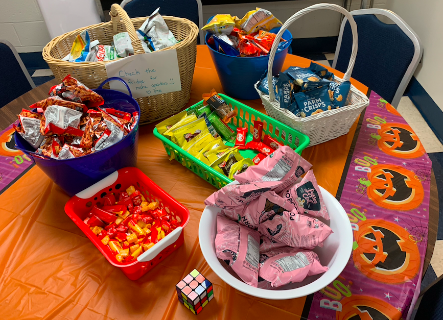 We are very grateful for our PTA!!  Their generosity is always above and beyond.  Thank you for the special treats in our staff room.  They were great pick-me-ups throughout the week 😋😋 #shakeypride #tigerpride