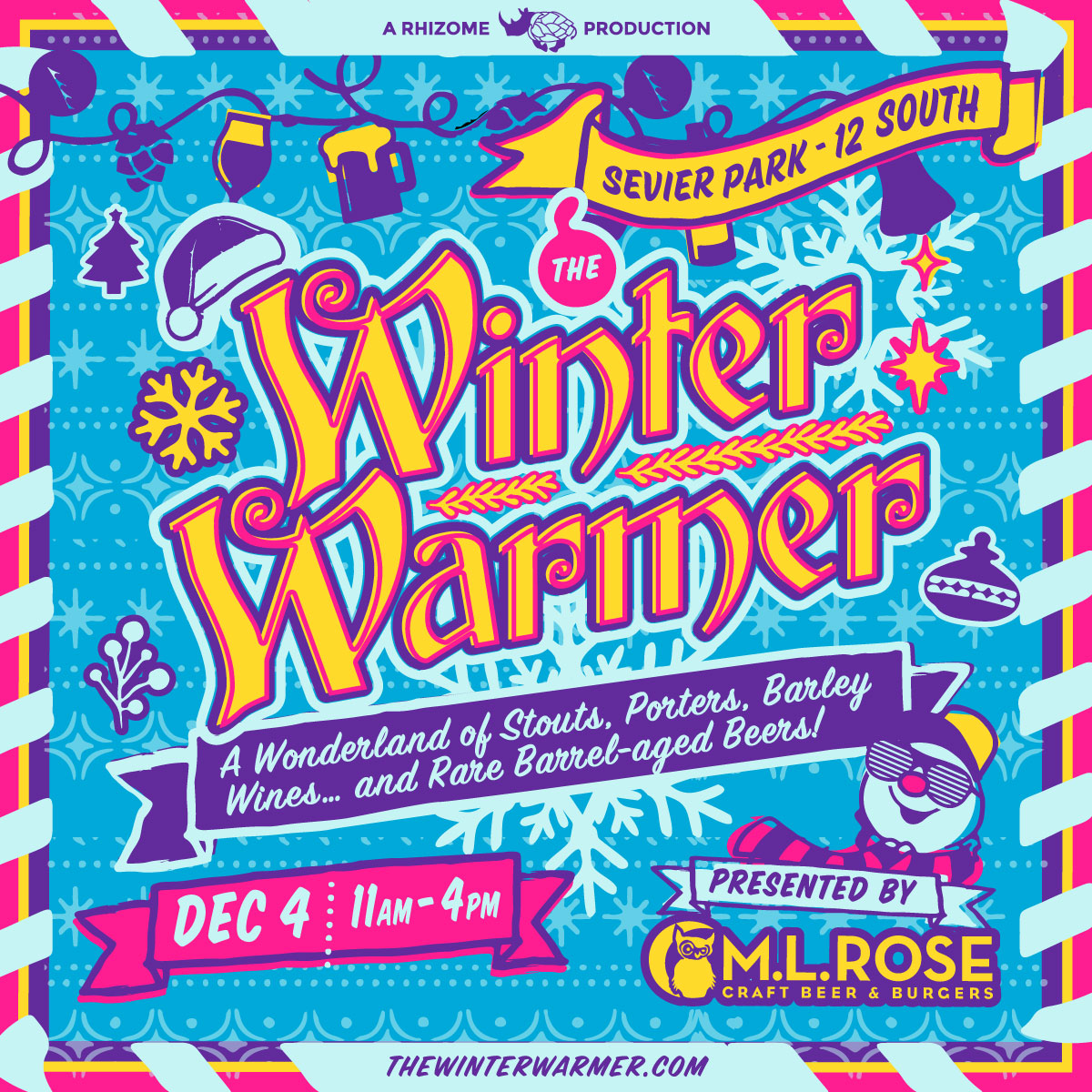 We are excited to share that we are back on 12/4 in Sevier Park! Tickets go on sale TOMORROW morning at 9am CST. <a href="/_mlrose/">_mlrose</a> <a href="/RhizomePro/">Rhizome Productions</a> 

thewinterwarmer.com