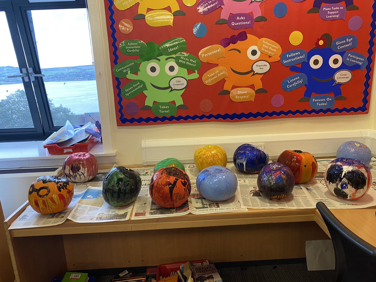 StMichaelsMissD's tweet photo. Primary 6 did a great job starting the design and painting of their pumpkins 🎃 Stay tuned to see the final results! 😬 #halloween #creative #painting #messy https://t.co/oP8OuN0fMQ