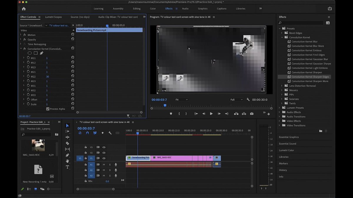 Summar_Time's tweet photo. Video effects are fun to use, but it takes a bit to get used to them because there are just so many. Here are just a few examples on the “Presets” side of the effects on Premiere Pro. https://t.co/8HYaOvbZji