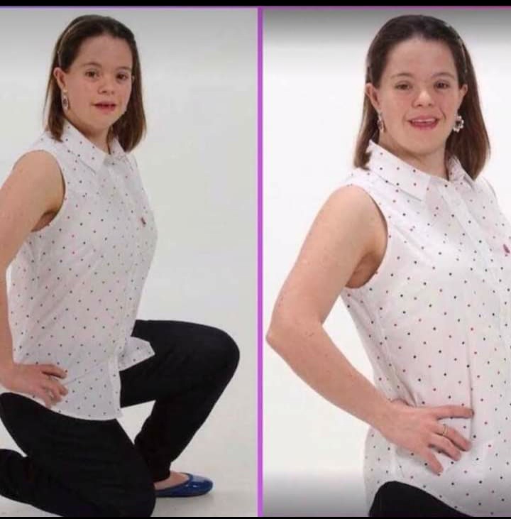josegrasso's tweet photo. Comparto con ustedes una de mis fotos favoritas de mi hija Andreina Grasso una bella modelo con Sindrome de Down ¡Orgullosos de todos tus logros! @avesid https://t.co/kOeCeZsFhx