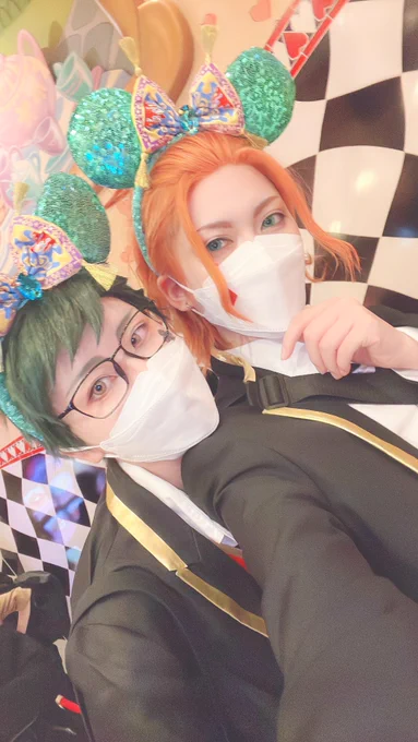 ツイステ / #Dハロ仮装2021

10/28
まひろトレイと女将ケイトでディズニーハロウィン楽しんだぞー!🎃✨
イケメントレイくんと1日デート!めっちゃ幸せだった!👼💖
お揃いでカチューシャつけたりのんびり散歩したりすごく充実感のある1日だった!♣️♦️🥴
声かけてくださった方ありがとうございました🥰 