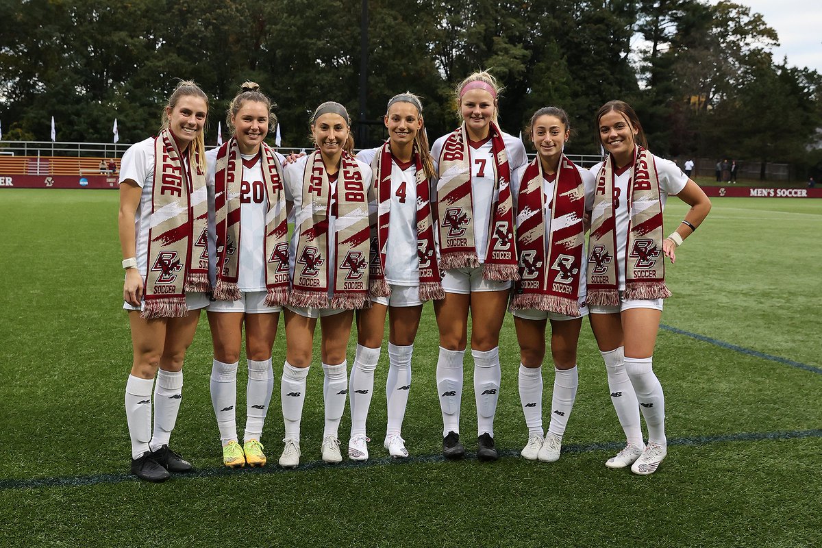 BC_WSOC's tweet photo. A heartfelt thank you to these Eagles and their family and friends for everything they've given to Boston College 🦅💛

#ForBoston🦅 https://t.co/XnImYBX8qV