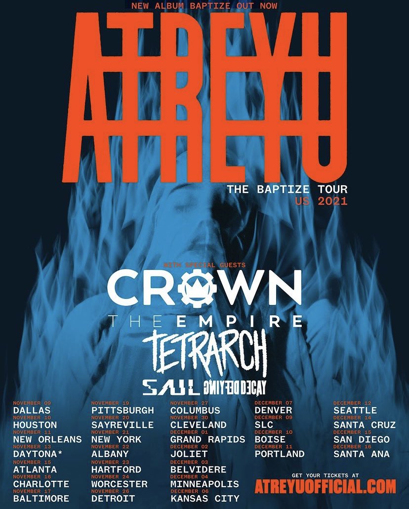 aaxcelson's tweet photo. Next up 🤓, home for five days then on tech duty for Atreyu. @Kaonashipa also has a run with our friends in @thefalloftroy during this time but we have a good friend riffing for me in my place. Excited for the future. https://t.co/kMfPbpR8yQ