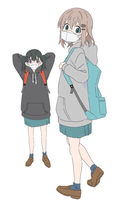 この時期のパーカーと制服はなんかいいなって思った。 