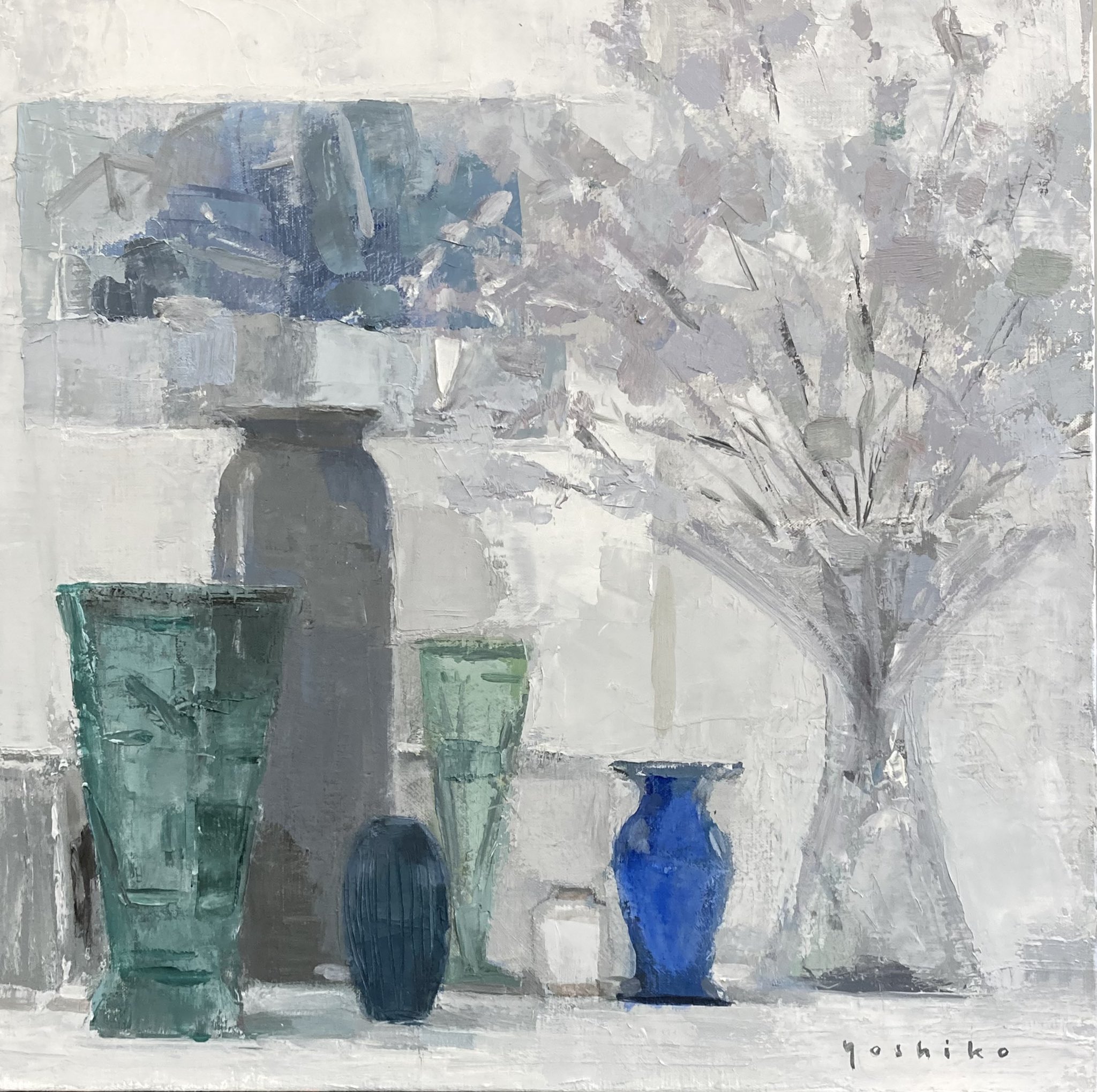 油彩　油絵　プロバンス風景　<神戸佳子> 美術年鑑掲載作家　直筆サイン　Ｆ６号 支度」F100 油彩 今年の一水会展、出品作です。 名古屋巡回展が