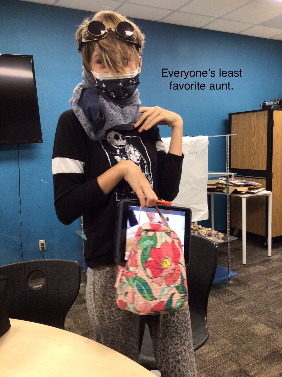 TKRaygor's tweet photo. Highlights from our 2nd annual Humdrum Halloween (inspired by jimi Halloween) - we used our #creativity to hack the “no costumes allowed at school” rule! https://t.co/NkmvQNoC4z